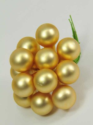 kerst-glasballetjes-mat licht goud-kerstdecoratie-artikel