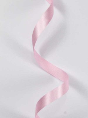 Satijn-lint kleur licht-roze, breedte 10mm